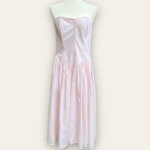 Skatie Pink Strapless Sundress for Prom